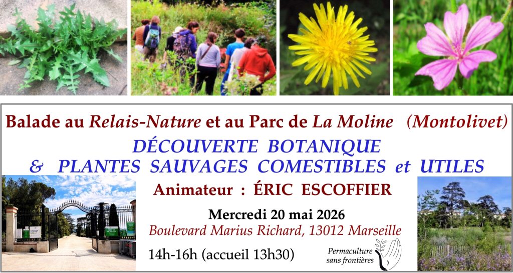 Inscription à la balade botanique du 20 mai après-midi à Marseille